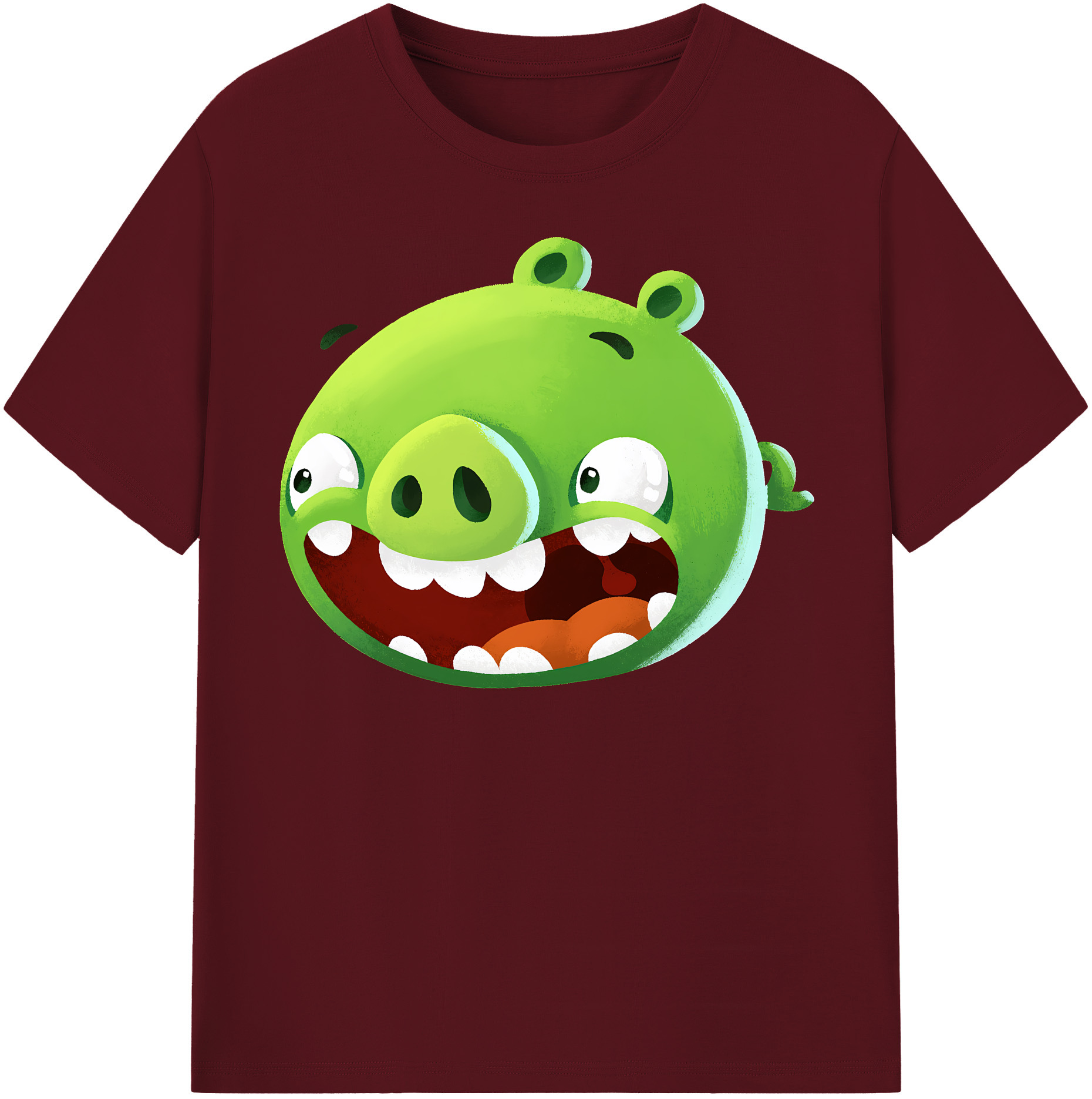 （画像用） Angry Birds アングリーバード 綿100％半袖Tシャツ（フロントプリント）
